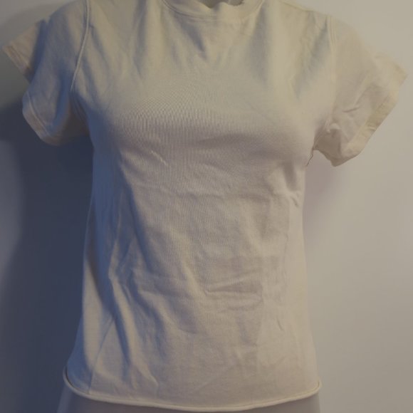Womens Sincerely Jules For Bandier White T-Shirt XXS - Picture 2 of 5
